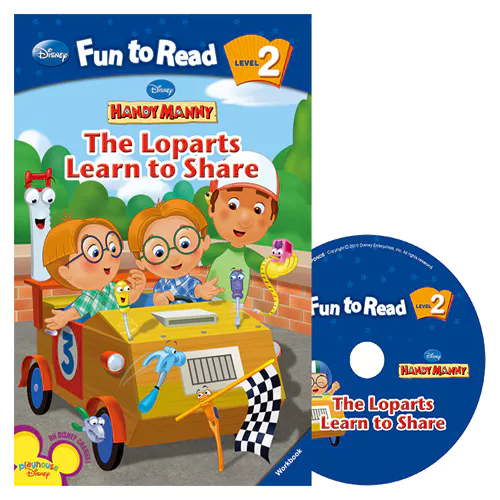 Disney Fun to Read, Learn to Read! 2-11 / The Loparts Learn to Share (Handy Manny) Student&#039;s Book with Workbook &amp; Audio CD(1)