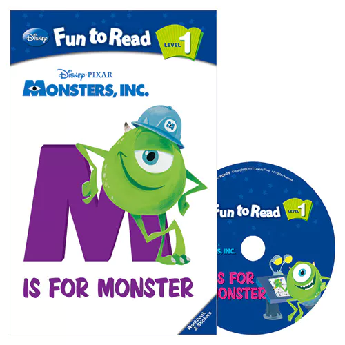 Disney Fun to Read, Learn to Read! 1-18 / M is for Monster (Monsters, Inc.) Student&#039;s Book with Workbook &amp; Audio CD(1)