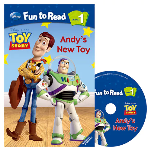Disney Fun to Read, Learn to Read! 1-20 / Andy’s New Toy (Toy Story) Student&#039;s Book with Workbook &amp; Audio CD(1)