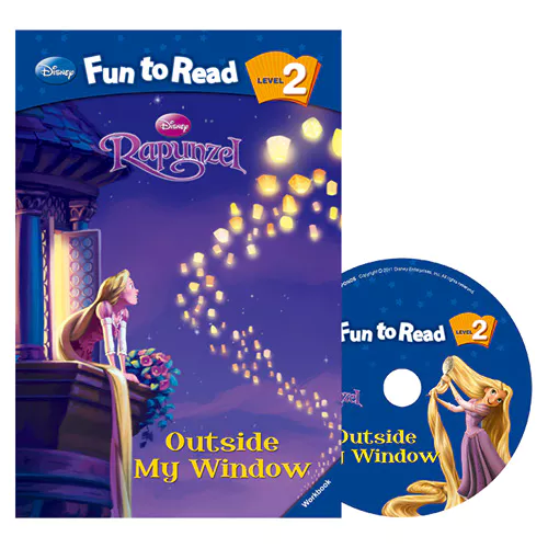 Disney Fun to Read, Learn to Read! 2-17 / Outside My Window (Rapunzel) Student&#039;s Book with Workbook &amp; Audio CD(1)