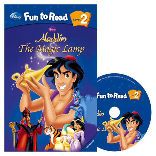 Disney Fun to Read, Learn to Read! 2-16 / The Magic Lamp (Aladdin) Student&#039;s Book with Workbook &amp; Audio CD(1)