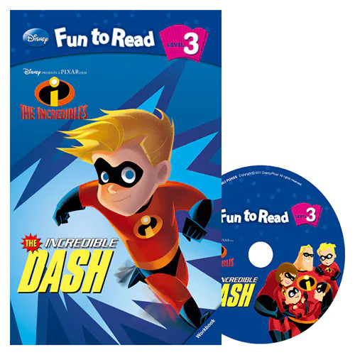 Disney Fun to Read, Learn to Read! 3-02 / The Incredible Dash (Incredibles) Student&#039;s Book with Workbook &amp; Audio CD(1)