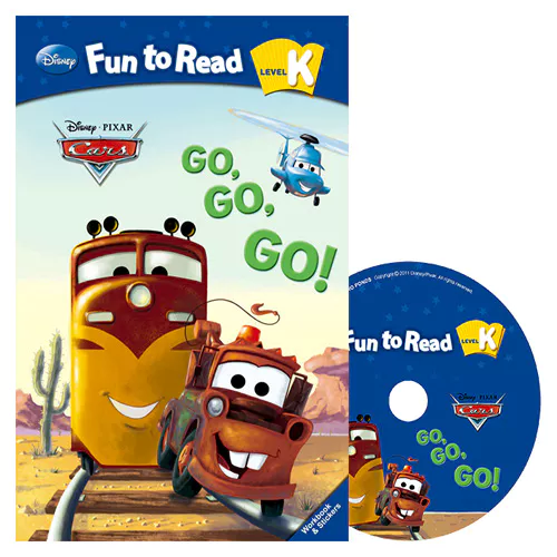 Disney Fun to Read, Learn to Read! K-05 / Go, Go, Go! (Cars) Student&#039;s Book with Workbook &amp; Audio CD(1)