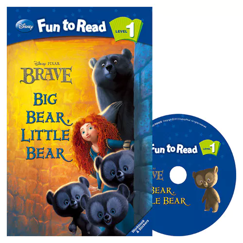 Disney Fun to Read, Learn to Read! 1-22 / Big Bear, Little Bear (Brave) Student&#039;s Book with Workbook &amp; Audio CD(1)