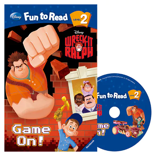 Disney Fun to Read, Learn to Read! 2-23 / Game On! (Wreck-It Ralph) Student&#039;s Book with Workbook &amp; Audio CD(1)