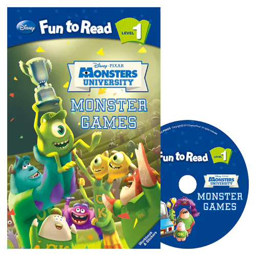 Disney Fun to Read, Learn to Read! 1-24 / Monster Games (Monsters Univercity) Student&#039;s Book with Workbook &amp; Audio CD(1)