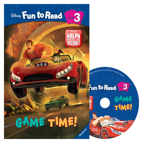 Disney Fun to Read, Learn to Read! 3-25 / Game Time! (Wreck-It Ralph 2) Student&#039;s Book with Workbook &amp; Audio CD(1)