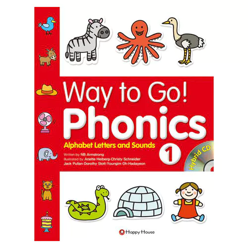 Way to Go! Phonics 1 Alphabet Letters and Sounds Student&#039;s Book with Workbook &amp; Hybrid CD(2)