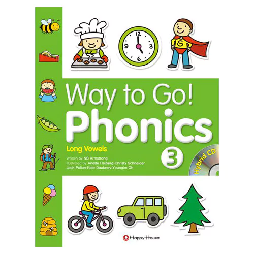 Way to Go! Phonics 3 Long Vowels and Sounds Student&#039;s Book with Workbook &amp; Hybrid CD(2)