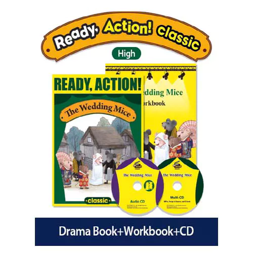 Ready Action! Classic High Set / The Wedding Mice (Drama Book + Workbook + Audio CD + Multi-CD)