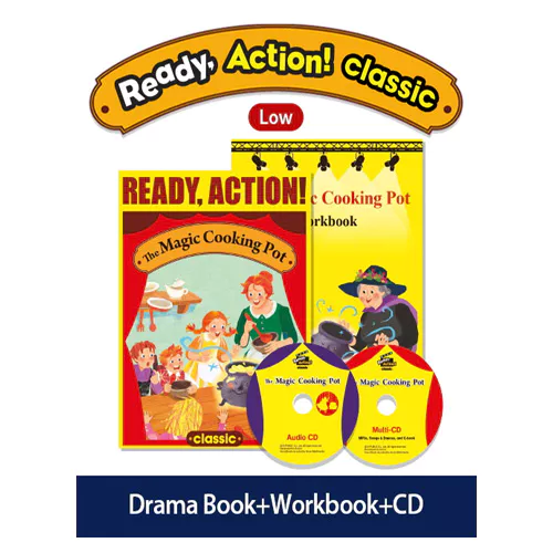 Ready Action! Classic Low Set / The Magic Cooking Pot (Drama Book + Workbook + Audio CD + Multi-CD) (2020)