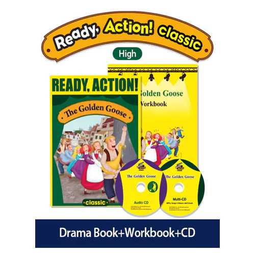 Ready Action! Classic High Set / The Golden Goose (Drama Book + Workbook + Audio CD + Multi-CD)