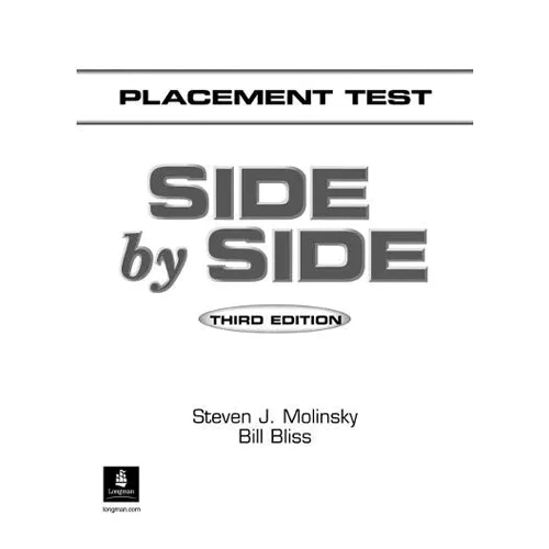 Side by Side Extra Placement Test (3rd Edition)