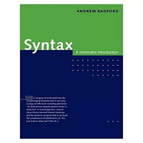 Syntax : A Minimalist Introduction