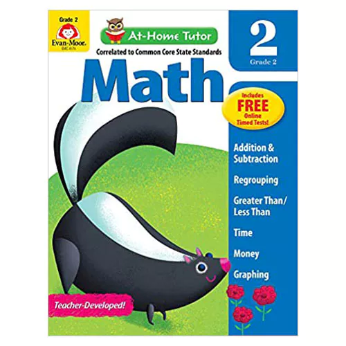 Evan-Moor EMC 4176 / Correlated to Common Core State Standards At-Home Tutor Math 2