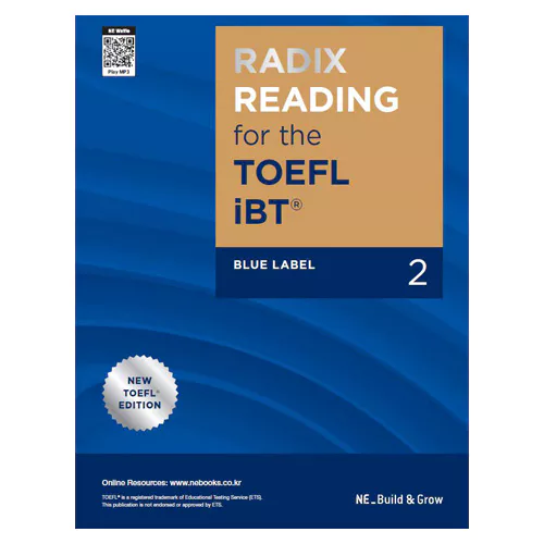 RADIX Reading for the TOEFL iBT Blue Label 2 Student&#039;s Book with Answer Key &amp; Audio Scripts (2021)