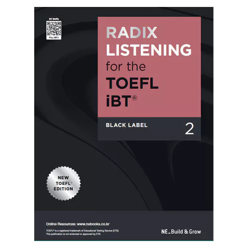 RADIX Listening for the TOEFL iBT Black Label 2 Student&#039;s Book with Answer Key &amp; Audio Scripts (2021)
