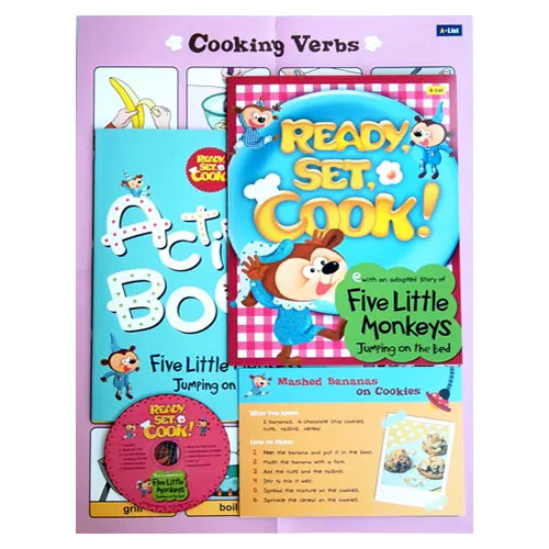 Ready, Set, Cook! Level 1 Multi-CD Set / Five Little Monkeys Jumping on the Bed