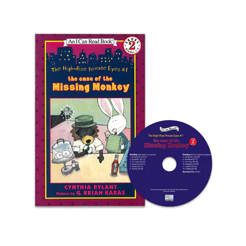 An I Can Read Book 2-71 TICR CD Set / HRPE #1 Case of the Missing Monkey