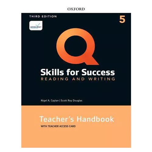 Q Skills for Success Reading &amp; Writing 5 Teacher&#039;s Handbook Teacher Access Code Card (3rd Edition)