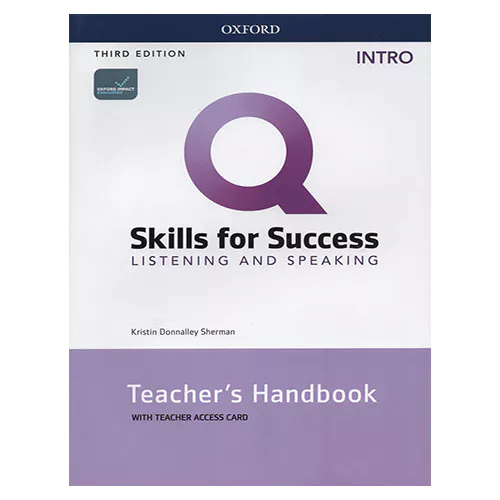 Q Skills for Success Listening &amp; Speaking Intro Teacher&#039;s Handbook Teacher Access Code Card (3rd Edition)