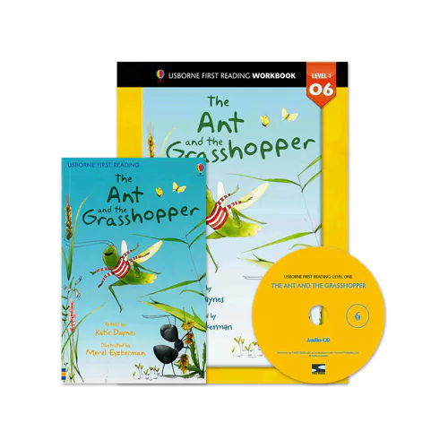 Usborne First Reading Workbook Set 1-06 / Ant and the Grasshopper