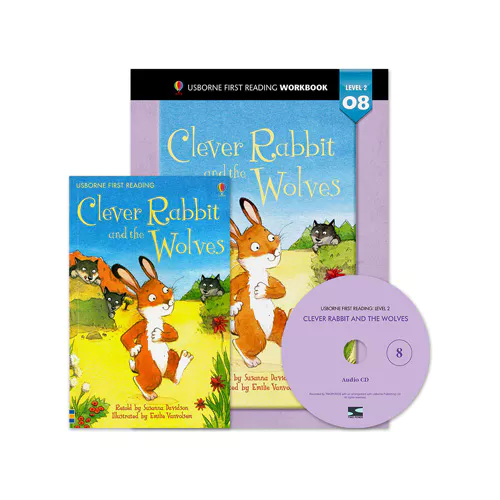 Usborne First Reading Workbook Set 2-08 / Clever Rabbit and the Wolves