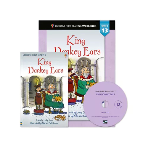 Usborne First Reading Workbook Set 2-13 / King Donkey Ears