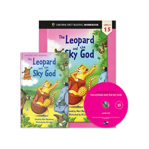Usborne First Reading Workbook Set 3-15 / The Leopard and the Sky God