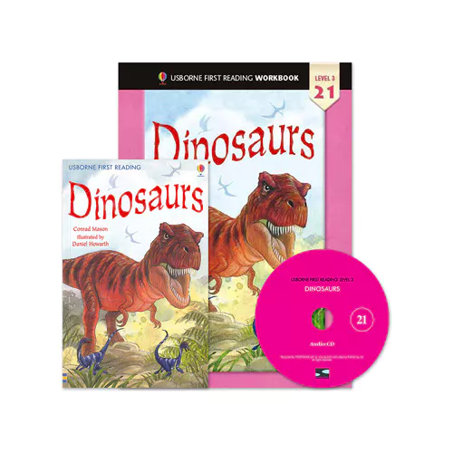 Usborne First Reading Workbook Set 3-21 / Dinosaurs