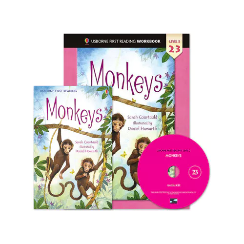 Usborne First Reading Workbook Set 3-23 / Monkeys