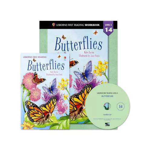 Usborne First Reading Workbook Set 4-14 / Butterflies