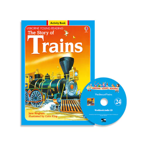 Usborne Young Reading Activity Book 2-24 / Story of Trains, the