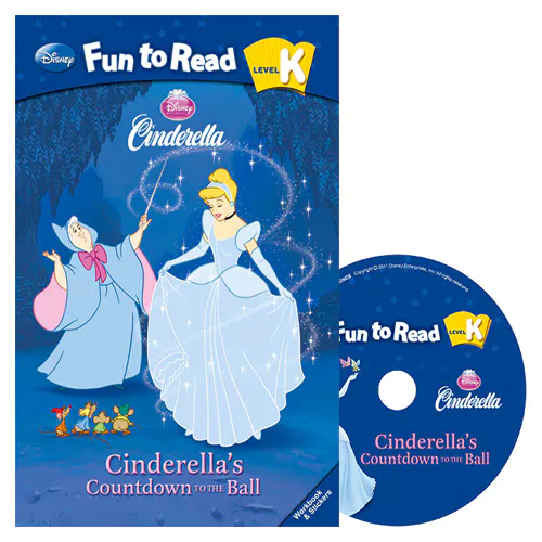 Disney Fun to Read, Learn to Read! K-04 / Cinderella’s Countdown to the Ball (Cinderella) Student&#039;s Book with Workbook &amp; Audio CD(1)