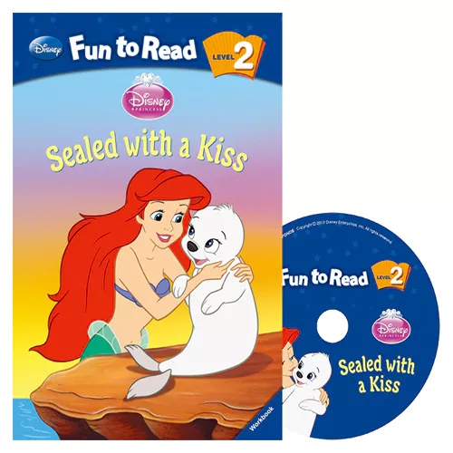 Disney Fun to Read, Learn to Read! 2-02 / Sealed with a Kiss (The Little Mermaid) Student&#039;s Book with Workbook &amp; Audio CD(1)
