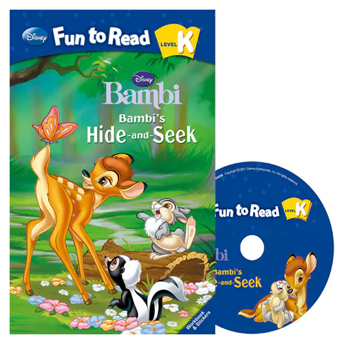 Disney Fun to Read, Learn to Read! K-02 / Bambi’s Hide and Seek (Bambi) Student&#039;s Book with Workbook &amp; Audio CD(1)