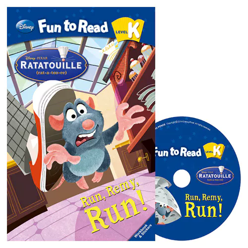Disney Fun to Read, Learn to Read! K-09 / Run, Remy, Run! (Ratatouille) Student&#039;s Book with Workbook &amp; Audio CD(1)
