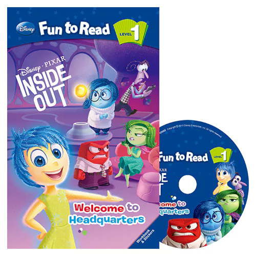 Disney Fun to Read, Learn to Read! 1-27 / Welcome to Headquarters (Inside Out) Student&#039;s Book with Workbook &amp; Audio CD(1)