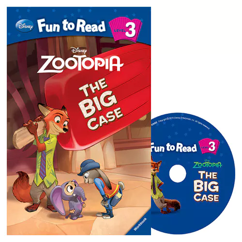 Disney Fun to Read, Learn to Read! 3-21 / The Big Case (Zootopia) Student&#039;s Book with Workbook &amp; Audio CD(1)