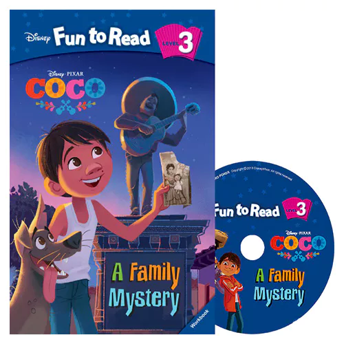 Disney Fun to Read, Learn to Read! 3-23 / A Family Mystery (Coco) Student&#039;s Book with Workbook &amp; Audio CD(1) [Coco]