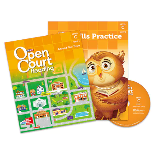 SRA Open Court Reading C Unit 5 Around Our Town Student&#039;s Book with Skills Practice &amp; CD(1)