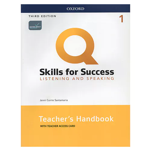 Q Skills for Success Listening &amp; Speaking 1 Teacher&#039;s Handbook Teacher Access Code Card (3rd Edition)