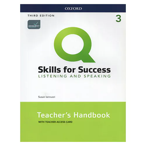 Q Skills for Success Listening &amp; Speaking 3 Teacher&#039;s Handbook Teacher Access Code Card (3rd Edition)