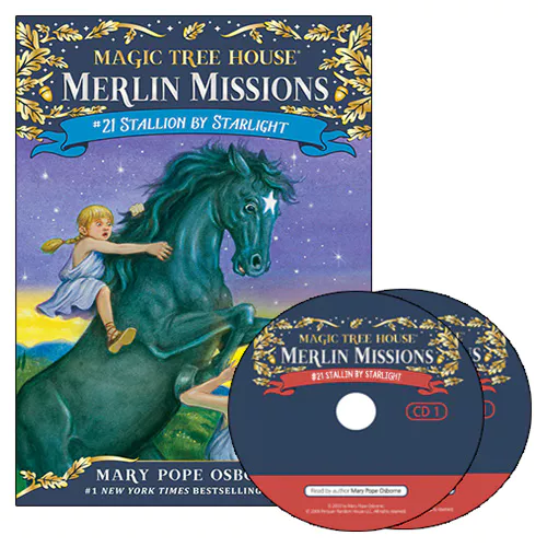 Magic Tree House Merlin Missions #21 Set / Stallion by Starlight (Paperback+CD)