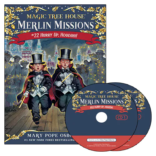 Magic Tree House Merlin Missions #22 Set / Hurry Up, Houdini! (Paperback+CD)