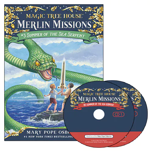 Magic Tree House Merlin Missions #03 Set / Summer of the Sea Serpent (Paperback+CD)