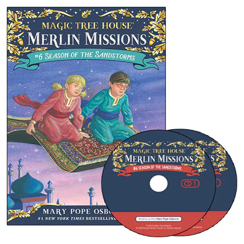 Magic Tree House Merlin Missions #06 Set / Season of the Sandstor (Paperback+CD)