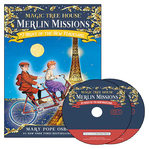 Magic Tree House Merlin Missions #07 Set / Night of the New Magicians (Paperback+CD)