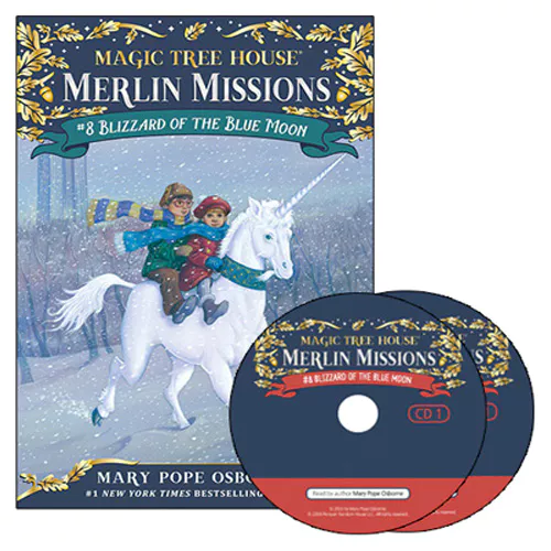 Magic Tree House Merlin Missions #08 Set / Blizzard of the Blue Moon (Paperback+CD)