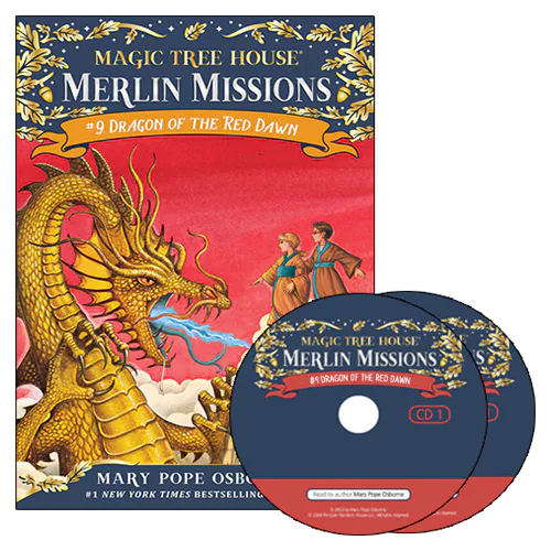 Magic Tree House Merlin Missions #09 Set / Dragon of the Red Dawn (Paperback+CD)